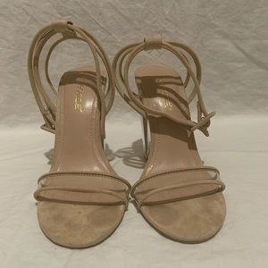 Nude + Clear Heels